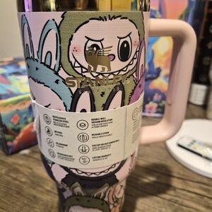 Stanley Pink Animal Print Tumbler Labubu New With TAG